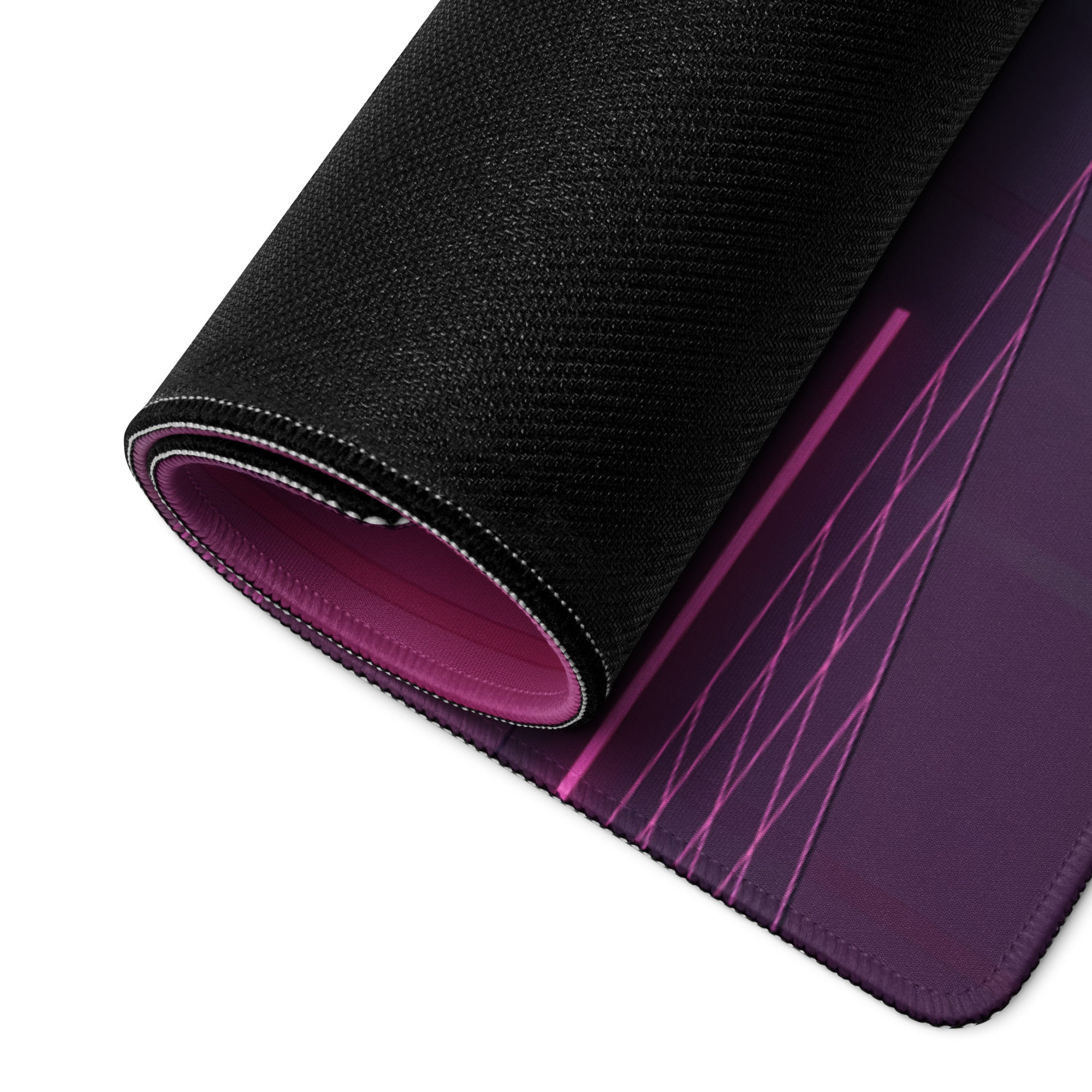 BMW M2 F87 Inspired Red Blue Vaporwave Gaming Mouse Pad, Neon Sports Coupe Desk Mat with Futuristic Cyberpunk Garage Artwork