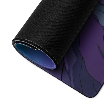 BMW M4 F82 Inspired Red Purple Vaporwave Gaming Mouse Pad, Neon Sports Coupe Desk Mat with Retro Futuristic Mountain Sunset Artwork