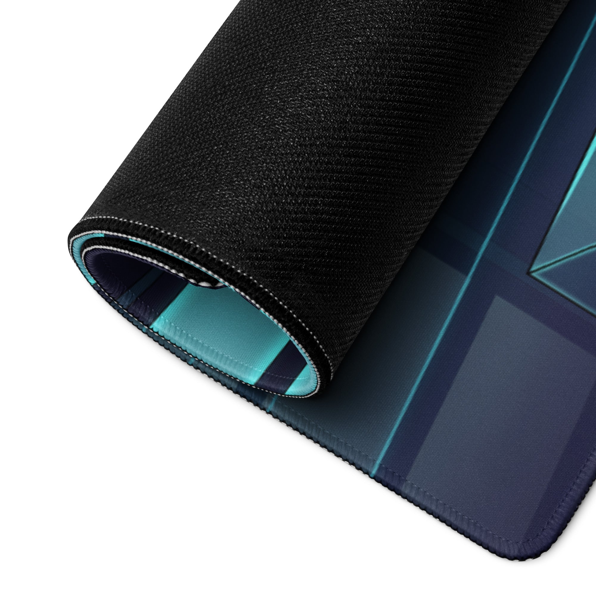 Porsche 911 GT2 996 Inspired Silver Teal Vaporwave Gaming Mouse Pad, Neon Supercar Desk Mat with Retro Futuristic Palm Tree Garage Artwork