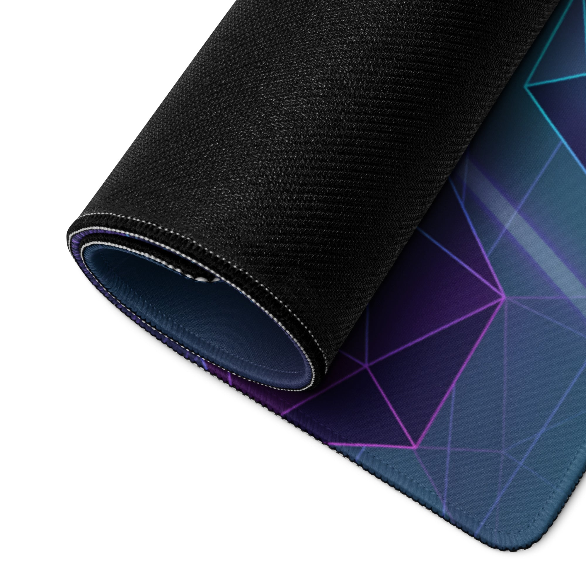 Nissan Z RZ34 Inspired White Vaporwave Gaming Mouse Pad, Neon JDM Sports Car Desk Mat with Retro Futuristic City Grid Art