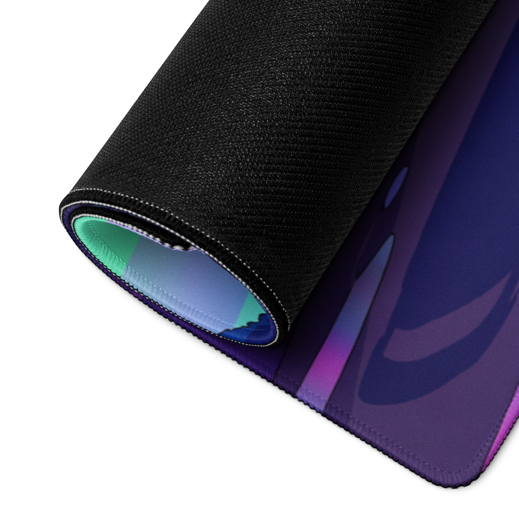 Mazda RX-7 FD Inspired Red Vaporwave Gaming Mouse Pad, Neon JDM Drift Car Desk Mat with Dreamy Retro Futuristic Landscape Art