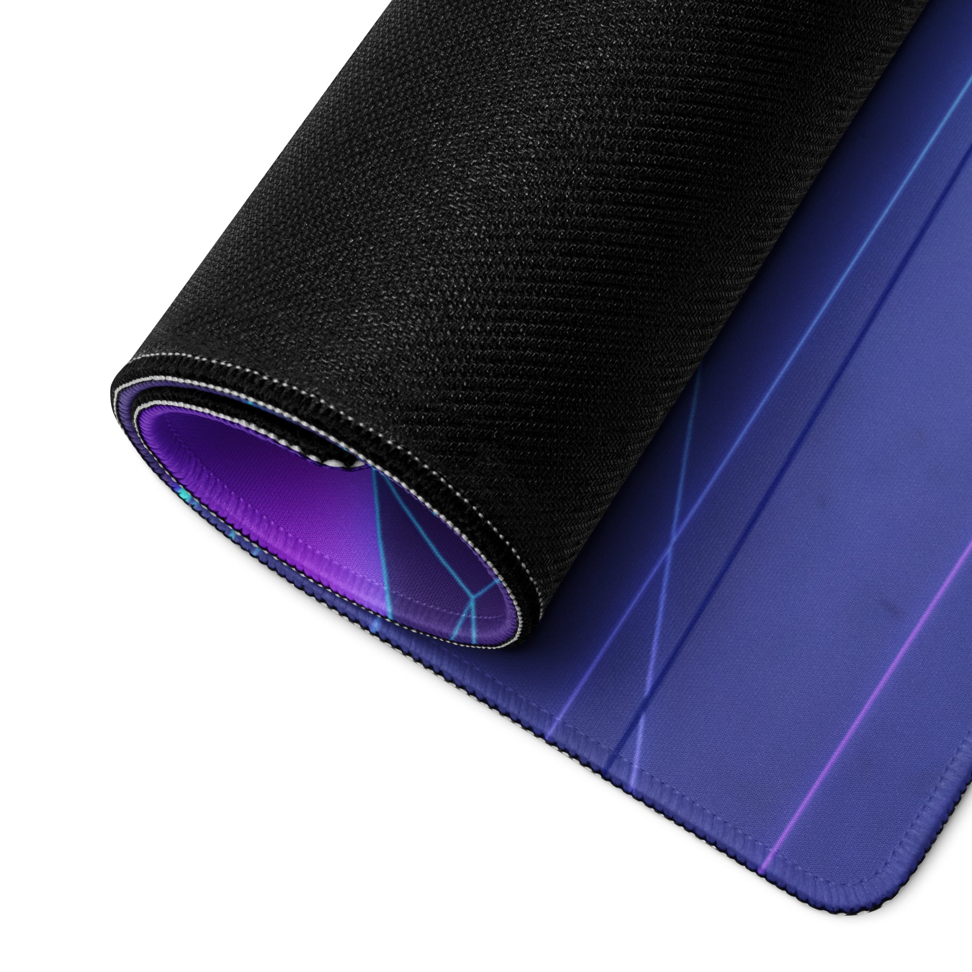 Toyota GR86 Inspired Blue Purple Vaporwave Gaming Mouse Pad, Neon Retro Futuristic JDM Desk Mat with Synthwave Palm Tree Sports Car Art