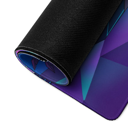 Ford Mustang GTD Inspired Red Vaporwave Gaming Mouse Pad – Neon Pink Blue Crystal Highway Desk Mat with Retro Futuristic Palm Trees and Synthwave Art