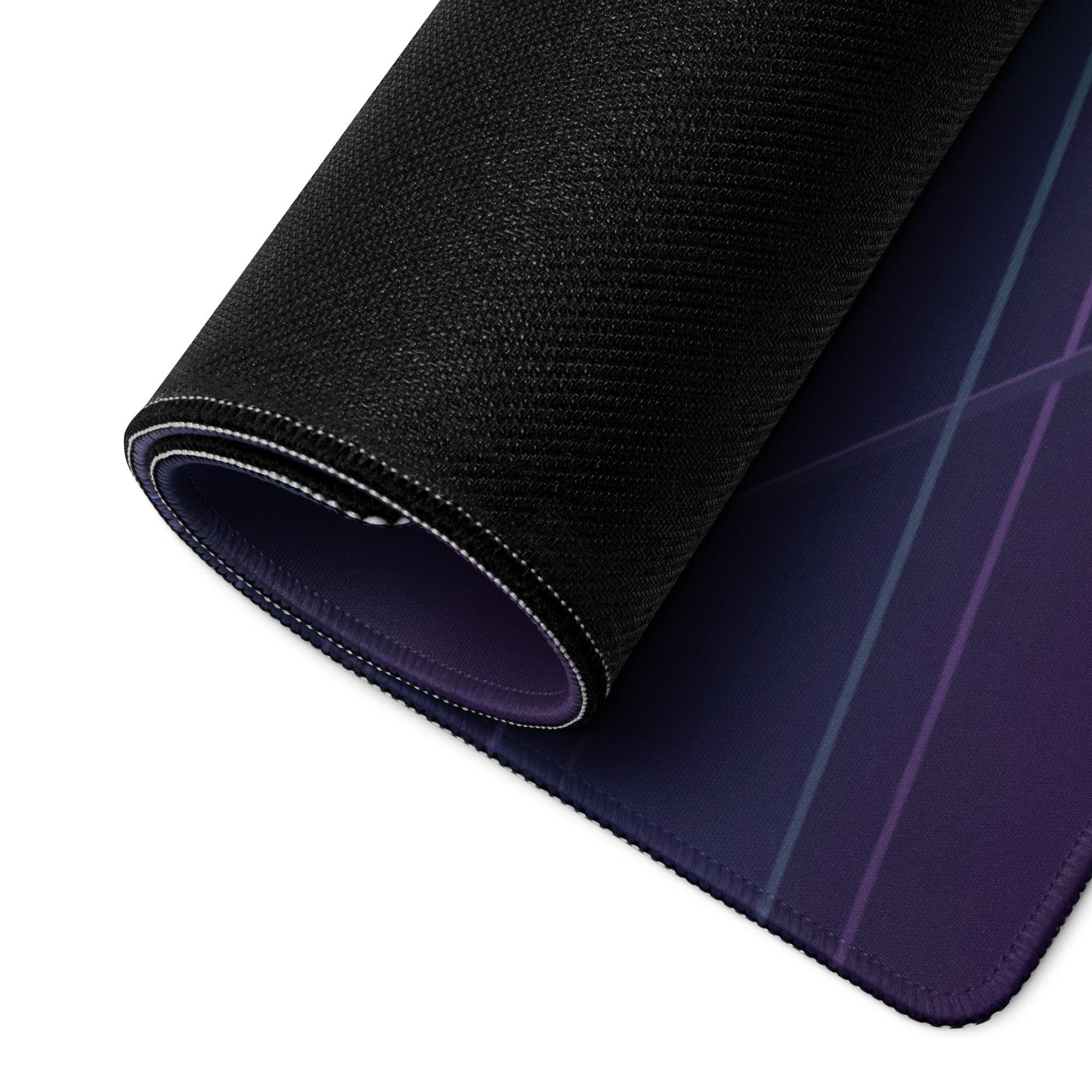Porsche 911 GT3 RS Inspired Dark Green Vaporwave Gaming Mouse Pad – Moody Teal Purple Neon Grid Desk Mat with Futuristic Mountains and Synthwave Racing Art