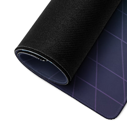 Pagani Zonda Inspired White Vaporwave Gaming Mouse Pad – Neon Pink Cyan Tunnel Desk Mat with Pixel Clouds, Geometric Shapes and Retro Synthwave Art