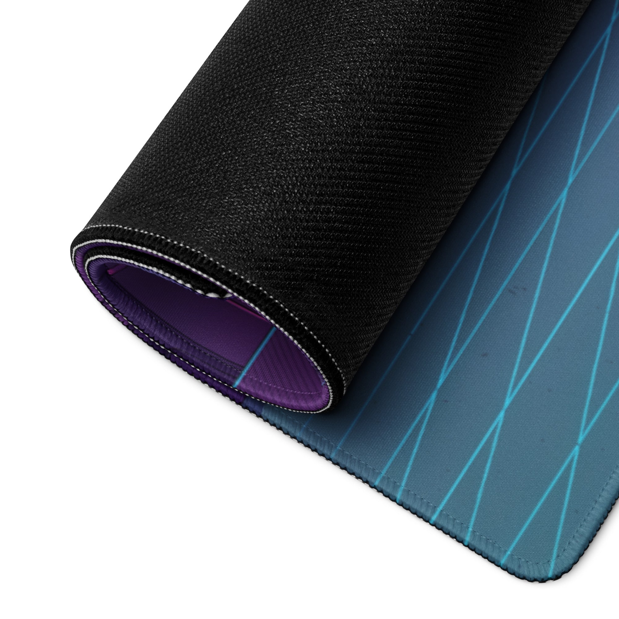 McLaren 720S Inspired White Purple Vaporwave Gaming Mouse Pad – Neon Sydney Harbour Bridge Desk Mat with Retro Futuristic Synthwave City Art