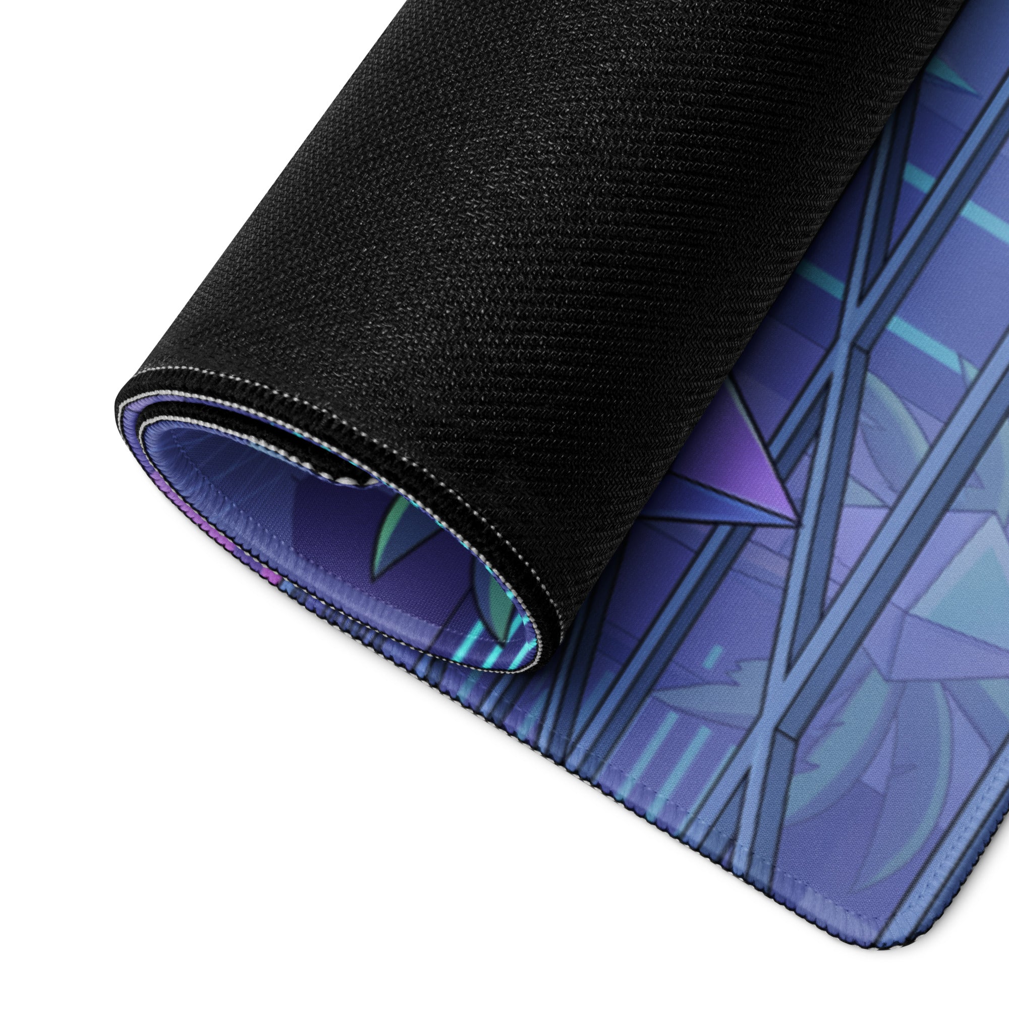 McLaren P1 GTR Inspired Red White Green Vaporwave Gaming Mouse Pad – Neon Retro Futuristic City Desk Mat with Synthwave Sunset and Crystal Art