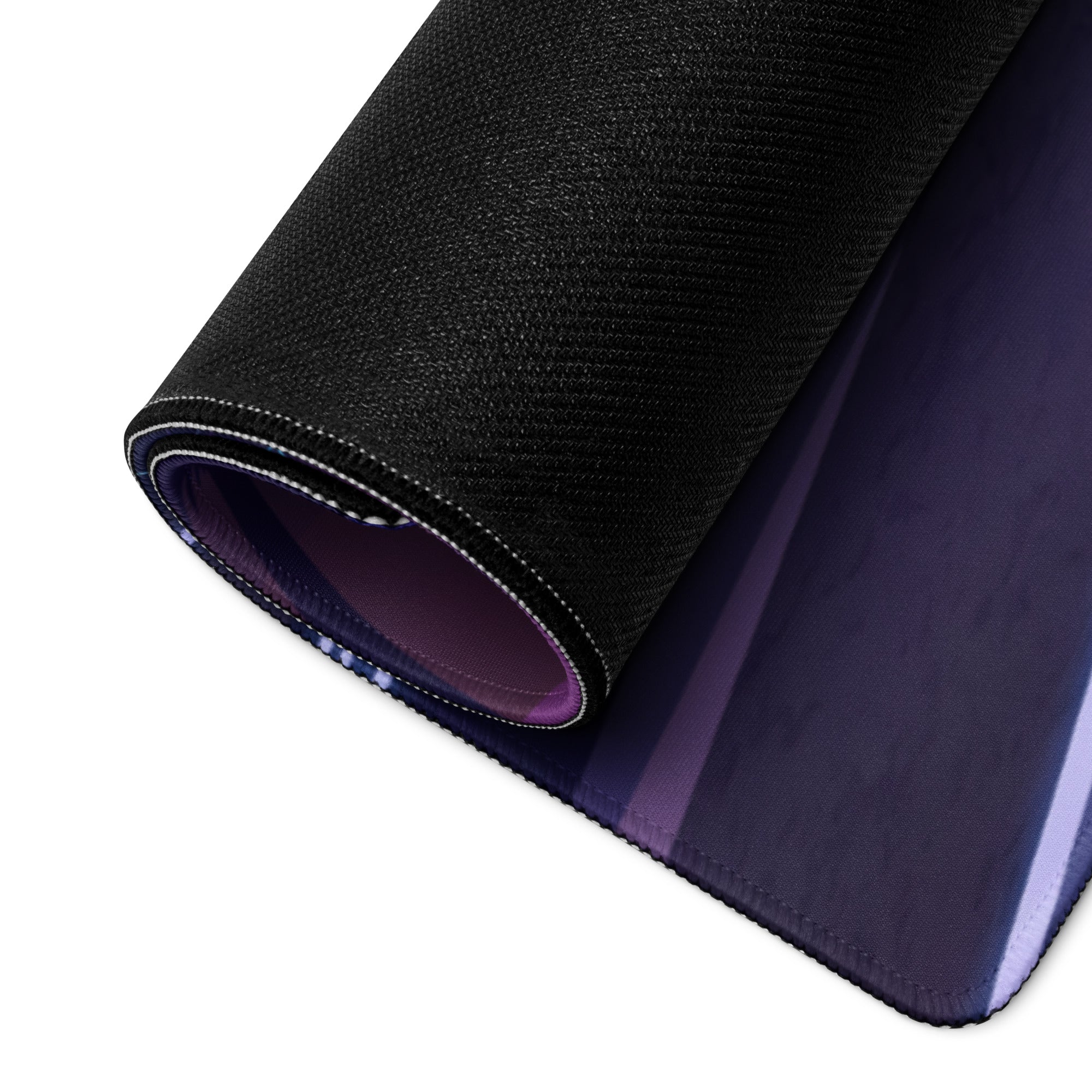 McLaren Senna Inspired Black Purple Vaporwave Gaming Mouse Pad – Neon Palm Highway Desk Mat with Retro Futuristic Synthwave Sunset Art
