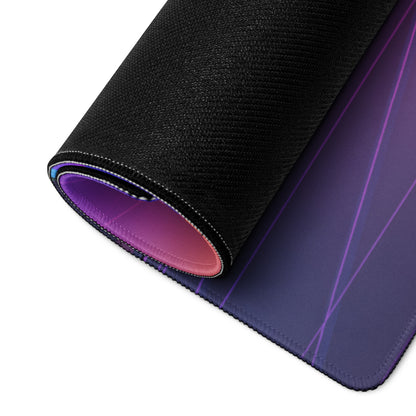 Mercedes-AMG GT3 Inspired Orange Purple Vaporwave Gaming Mouse Pad – Neon Sunset Racing Desk Mat with Retro Futuristic Synthwave Motorsport Art