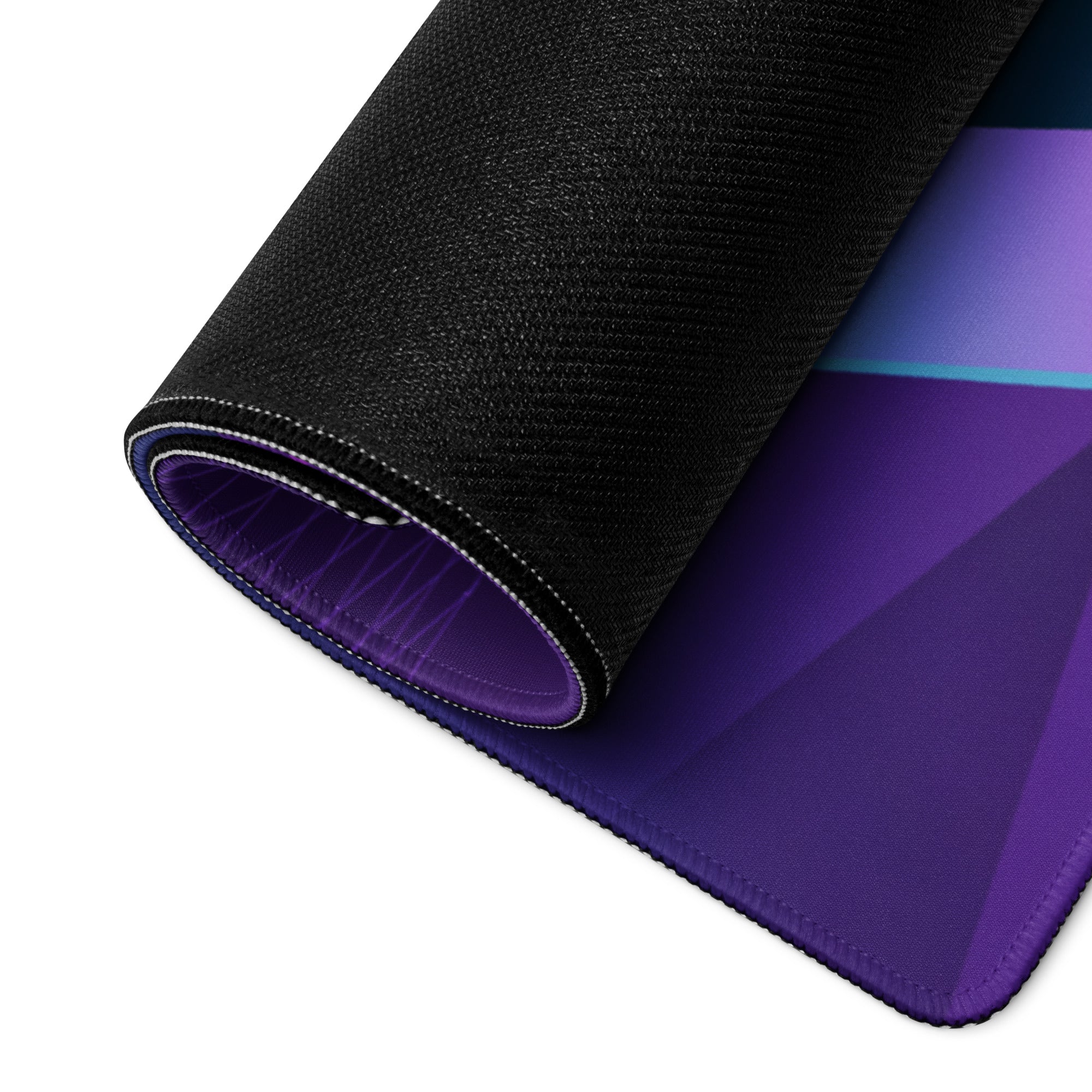 Mercedes-AMG GT Black Series Inspired Silver Cyan Vaporwave Gaming Mouse Pad – Neon Geometric Grid Desk Mat with Retro Futuristic Supercar Artwork