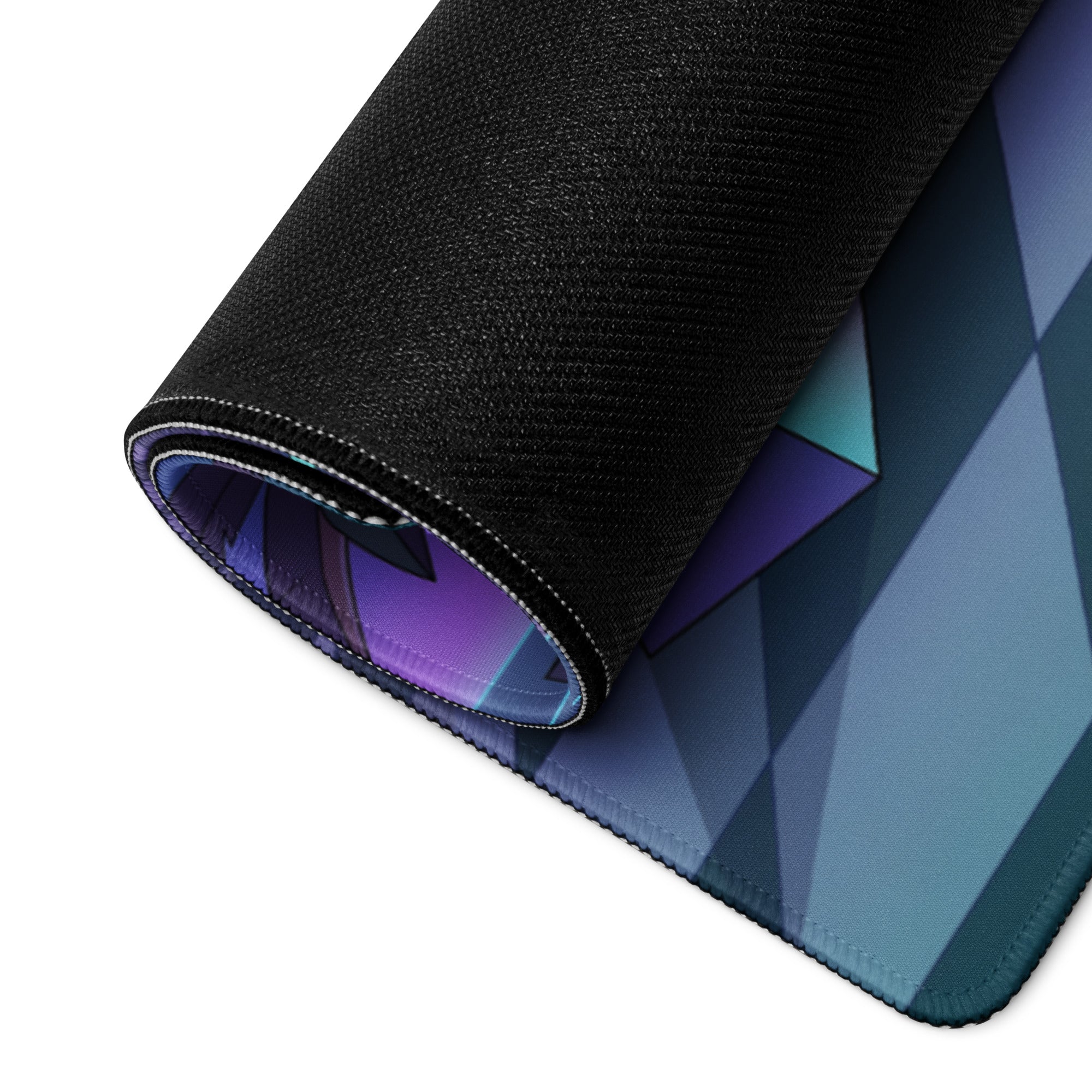 Nissan GT-R R35 Inspired White Cyan Vaporwave Gaming Mouse Pad – Neon Palm City Desk Mat, Retro Futuristic JDM Supercar Digital Artwork