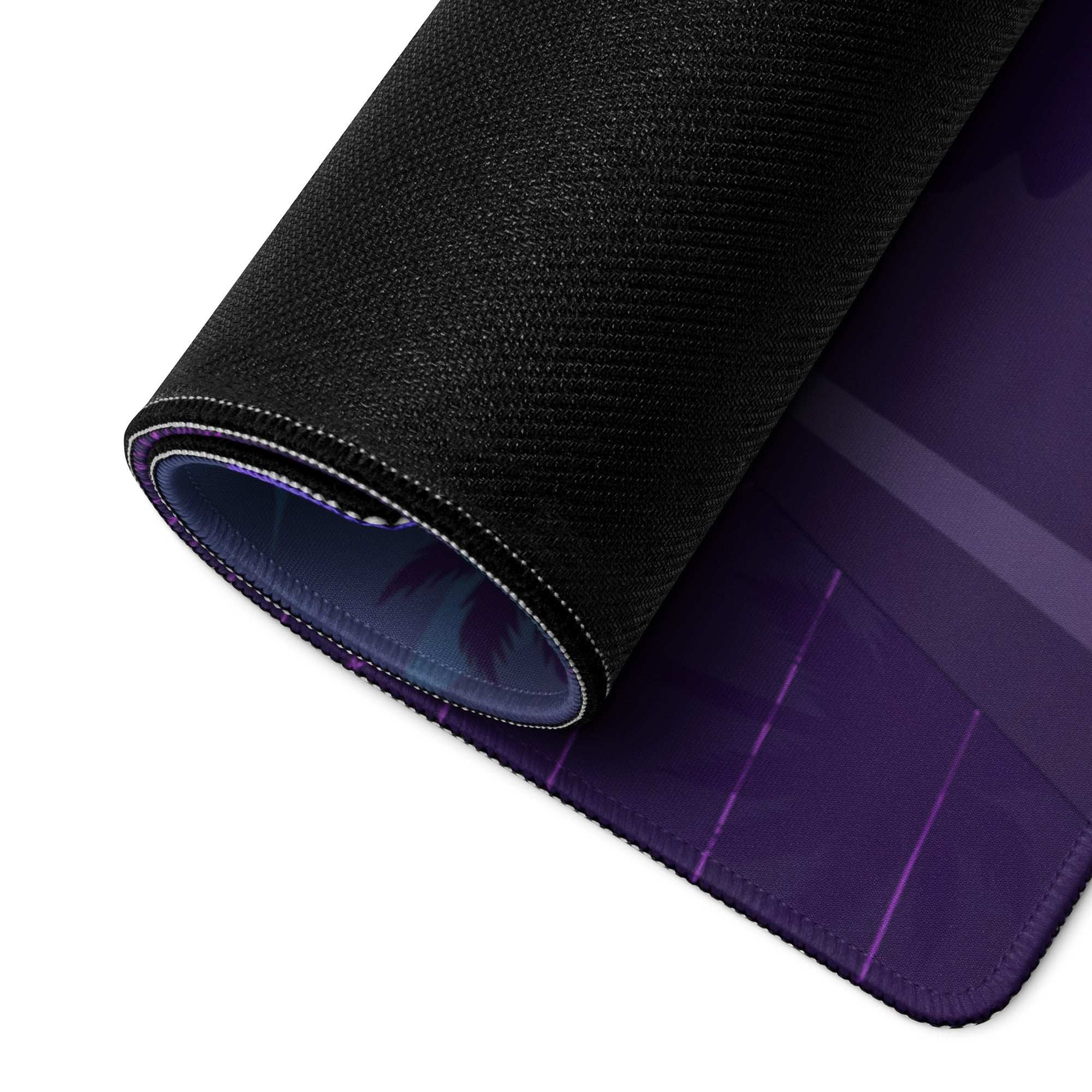 Ferrari LaFerrari Inspired Red Purple Vaporwave Gaming Mouse Pad – Neon Mountain Sunset Desk Mat with Retro Futuristic Palm Trees and Synthwave Supercar Art
