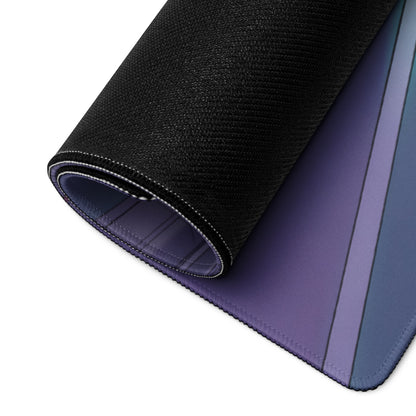 Mercedes-AMG GT3 Inspired Silver Purple Vaporwave Gaming Mouse Pad – Neon Racetrack Garage Desk Mat with Cyberpunk Lighting and Motorsport Art