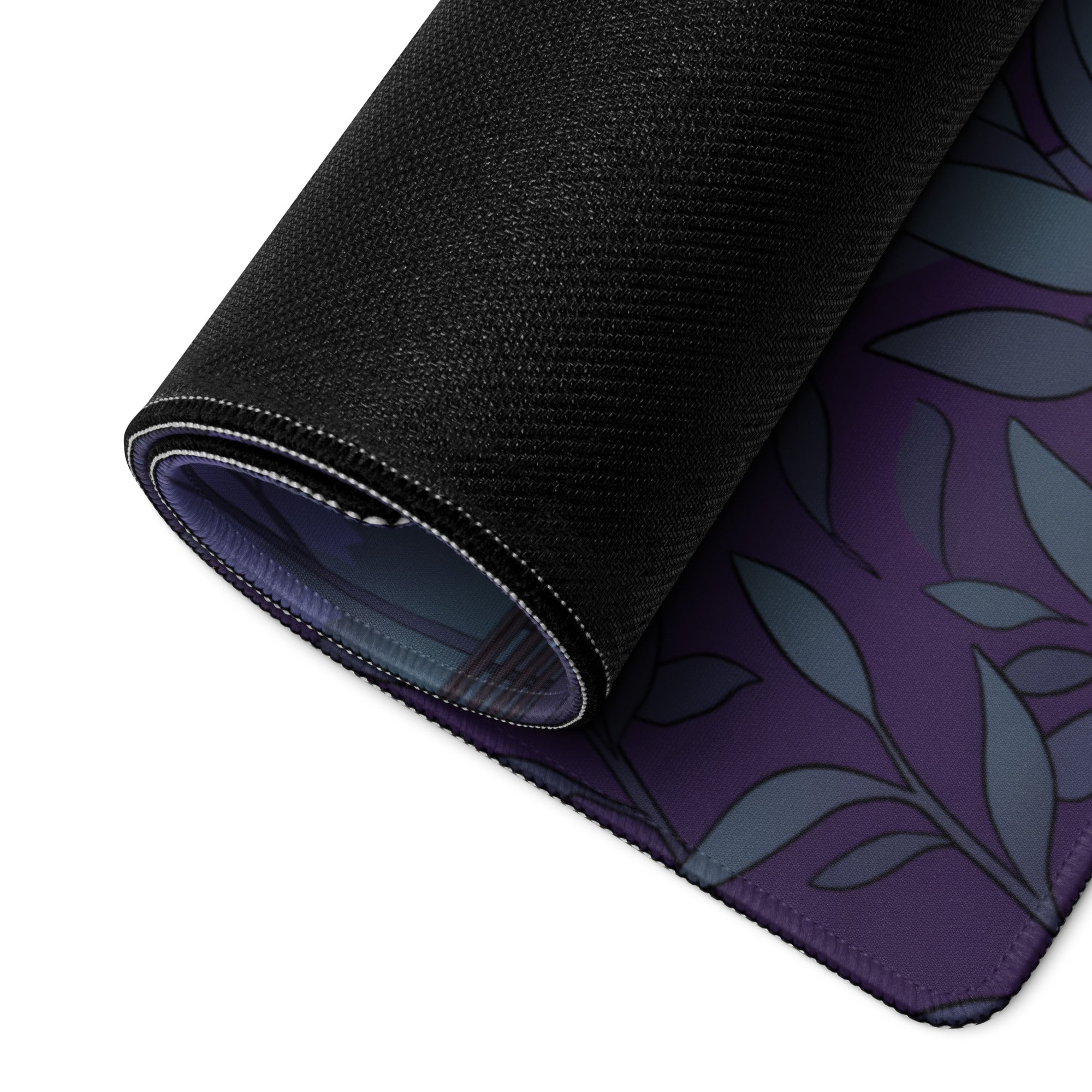 Porsche Carrera GT Inspired Orange Purple Vaporwave Gaming Mouse Pad – Moody Forest Highway Desk Mat with Reflective Neon Road and Synthwave Supercar Art