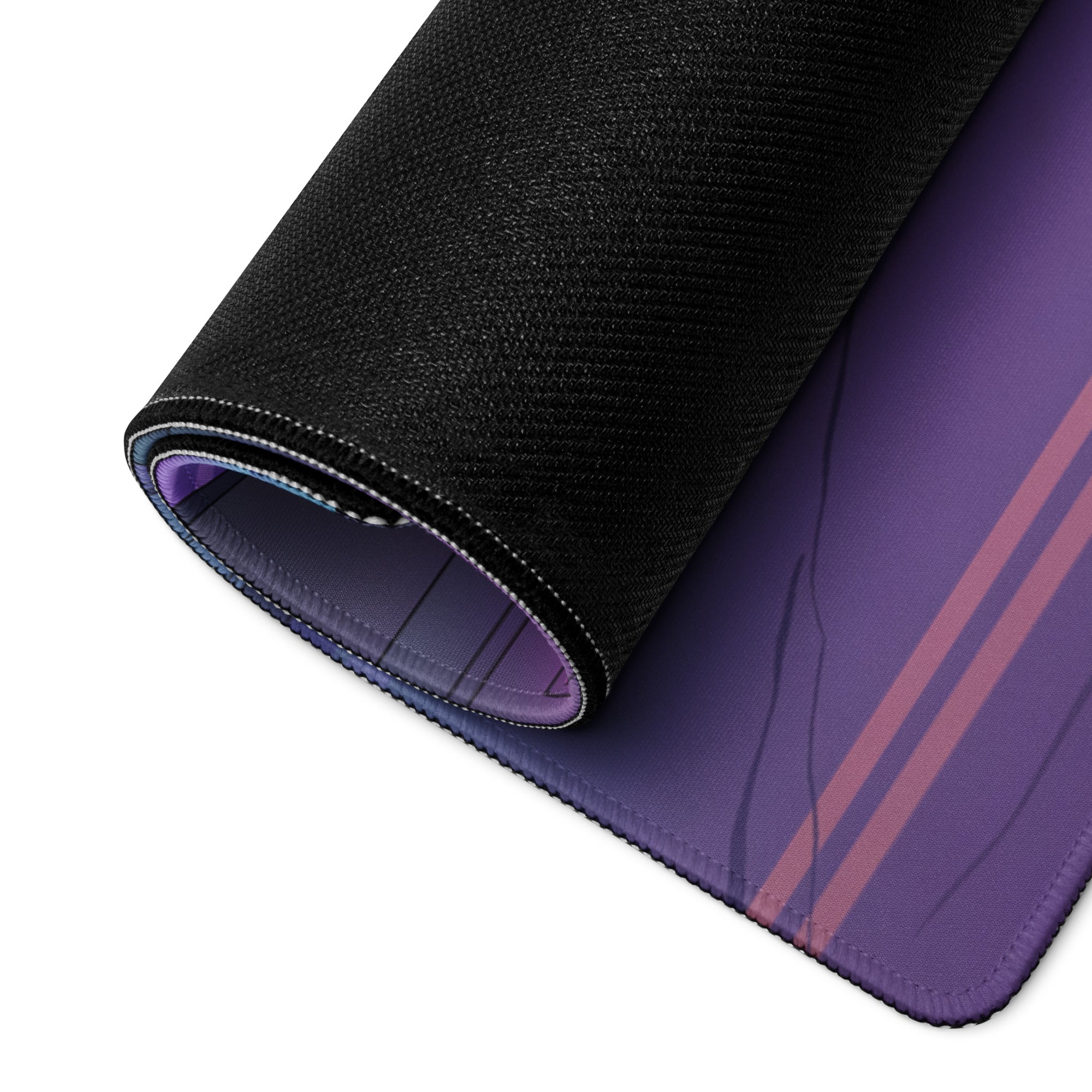 Lamborghini Huracán STO Inspired Gray Pink Vaporwave Gaming Mouse Pad – Neon Cyberpunk Street Desk Mat, Futuristic Urban Supercar Digital Art