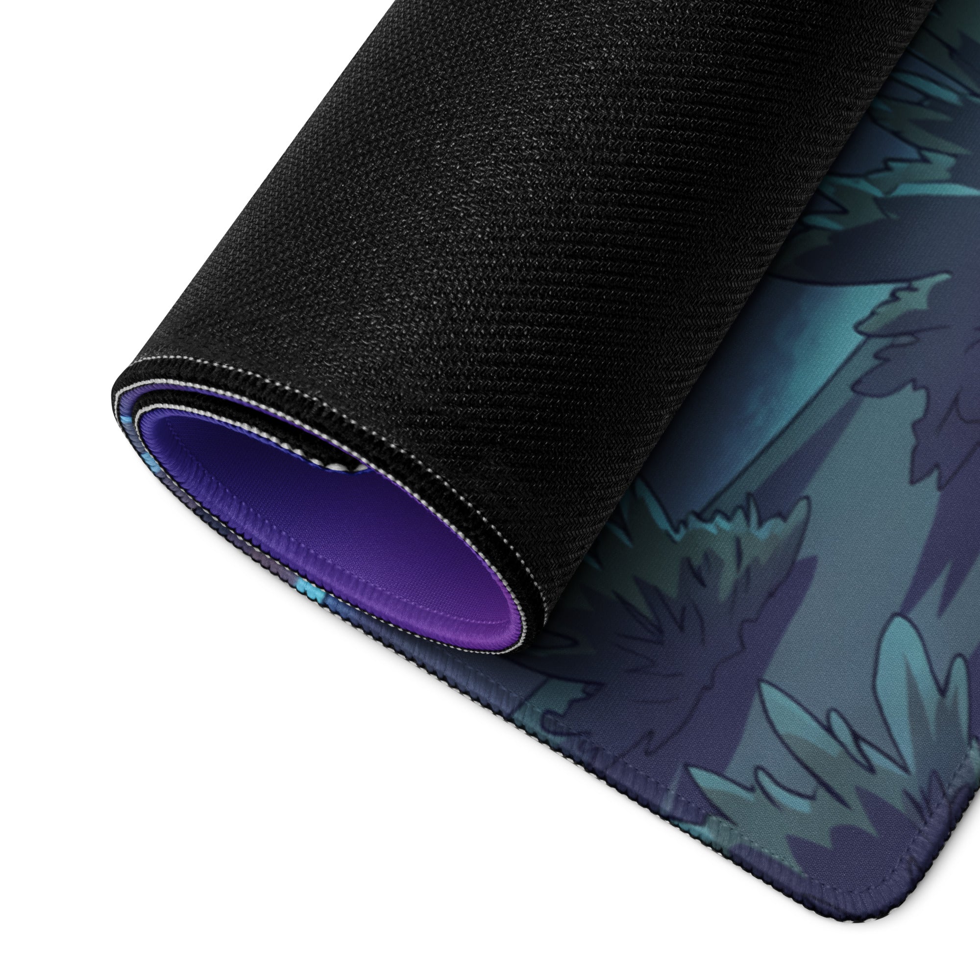Ferrari F430 Modena Inspired Red Purple Vaporwave Gaming Mouse Pad – Dreamy Neon Desert Desk Mat, Retro Futuristic Supercar Digital Artwork