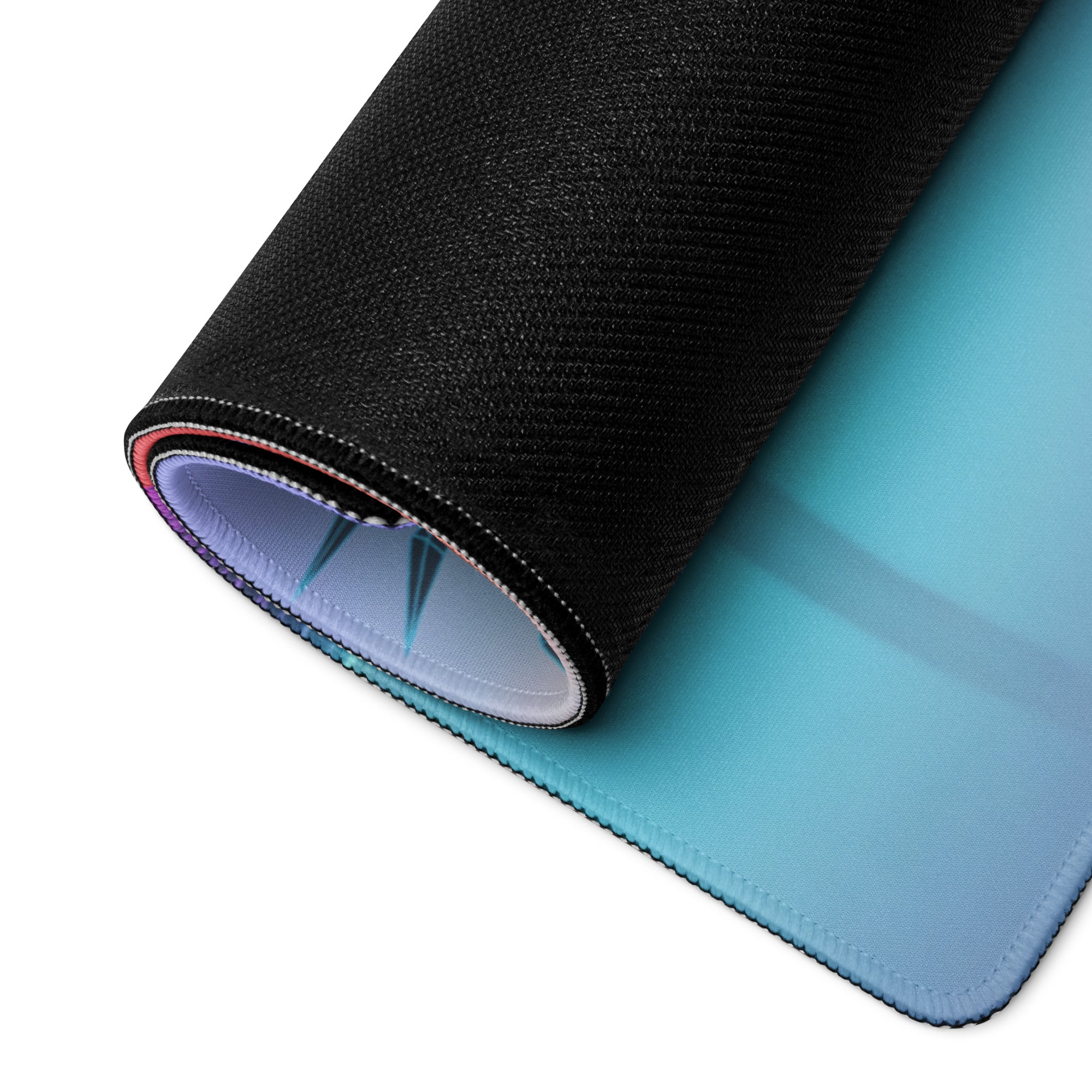 Koenigsegg Jesko Inspired Orange Vaporwave Gaming Mouse Pad – Pastel Neon Palm Tree Desk Mat, Retro Futuristic Hypercar Digital Artwork