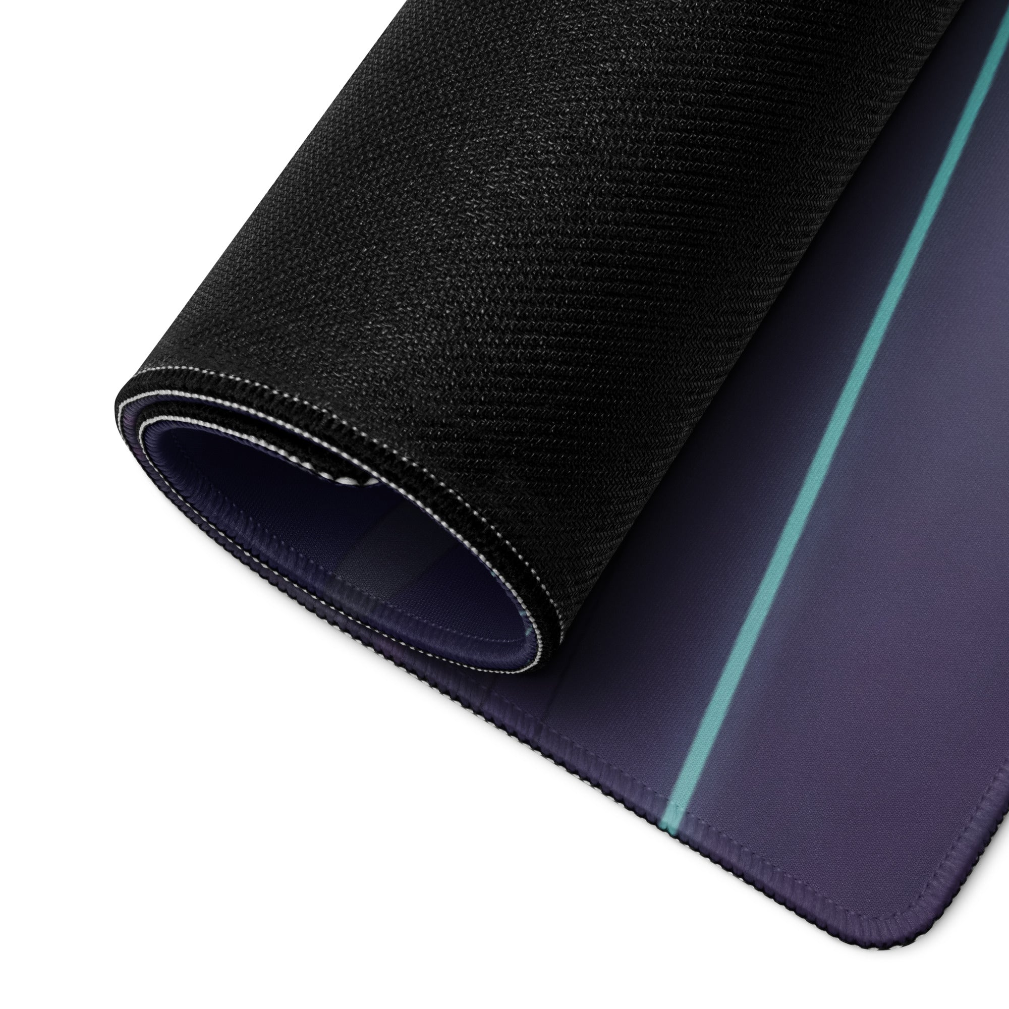 McLaren 720S Inspired Blue Vaporwave Gaming Mouse Pad – Neon Highway Desk Mat, Dreamy Retro Futuristic Forest Landscape Digital Supercar Art