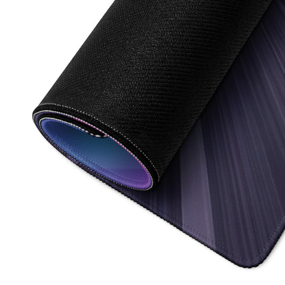 Porsche 911 Turbo S Inspired Black Vaporwave Gaming Mouse Pad – Neon Tunnel Desk Mat, Futuristic Cyberpunk Sports Car Digital Artwork