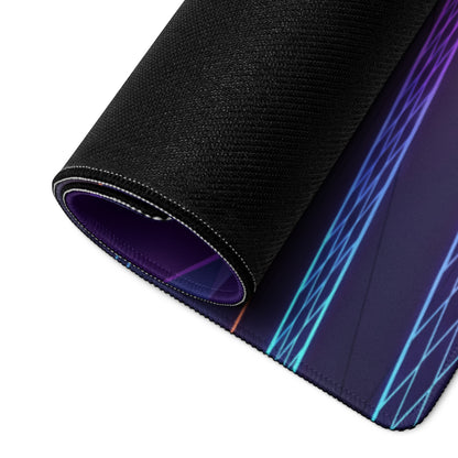 Chevrolet Corvette CX.R Vision Inspired Orange Vaporwave Gaming Mouse Pad – Neon Purple Sunset Desk Mat, Retro Futuristic Hypercar Digital Artwork