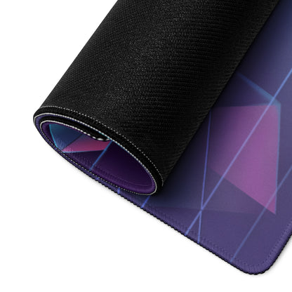Koenigsegg Jesko Attack Inspired White Cyan Vaporwave Gaming Mouse Pad – Neon Grid Landscape Desk Mat, Retro Futuristic Hypercar Digital Artwork
