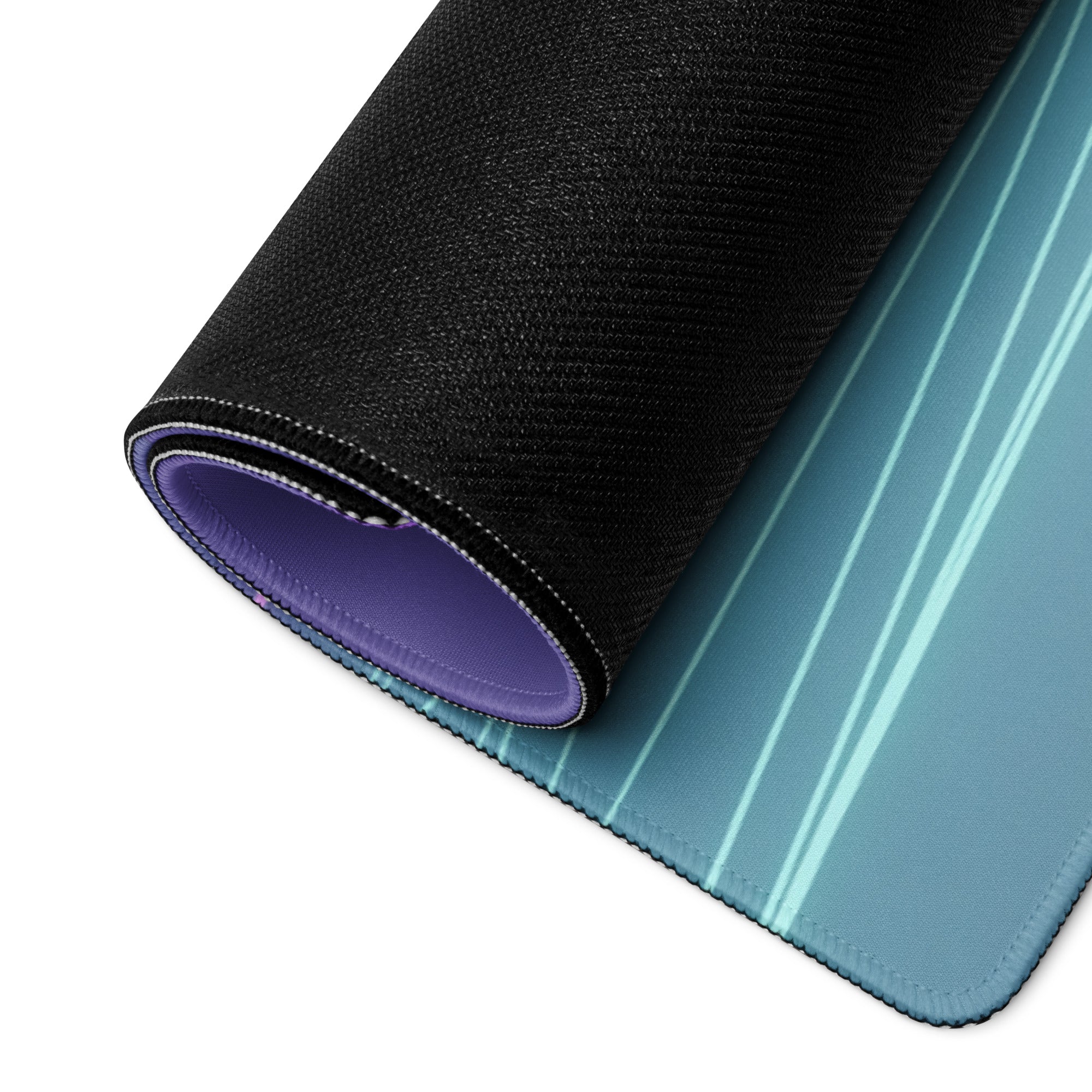 Dodge Viper ACR Inspired Gold Cyan Vaporwave Gaming Mouse Pad – Futuristic Neon Garage Desk Mat, Retro Geometric Supercar Digital Artwork