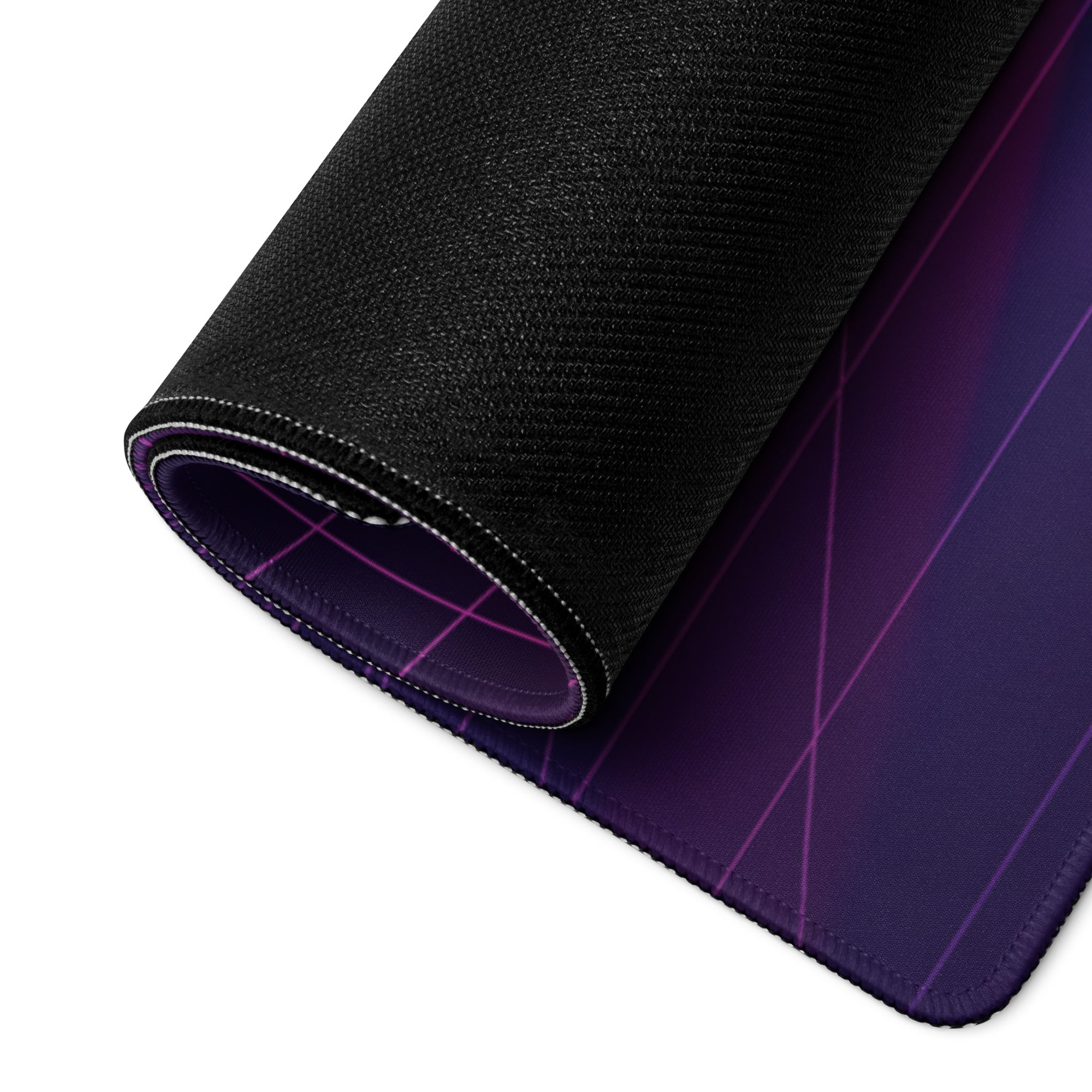 Koenigsegg Regera Inspired Silver Pink Cyan Vaporwave Gaming Mouse Pad – Neon Cosmic Grid Desk Mat, Retro Futuristic Hypercar Digital Artwork