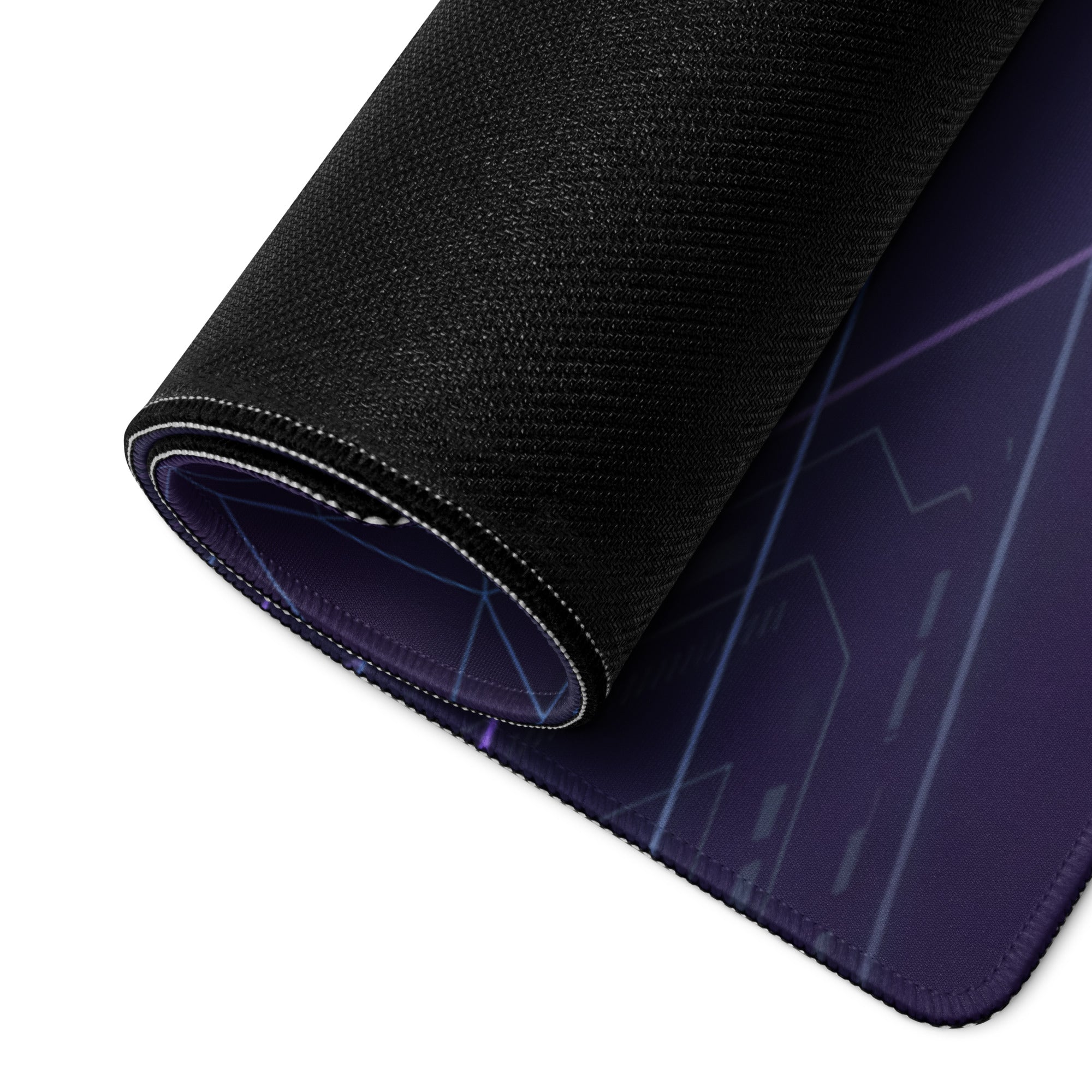 McLaren 720S Inspired Black Purple Vaporwave Gaming Mouse Pad – Neon Cyber Grid Desk Mat, Futuristic Geometric Supercar Digital Artwork