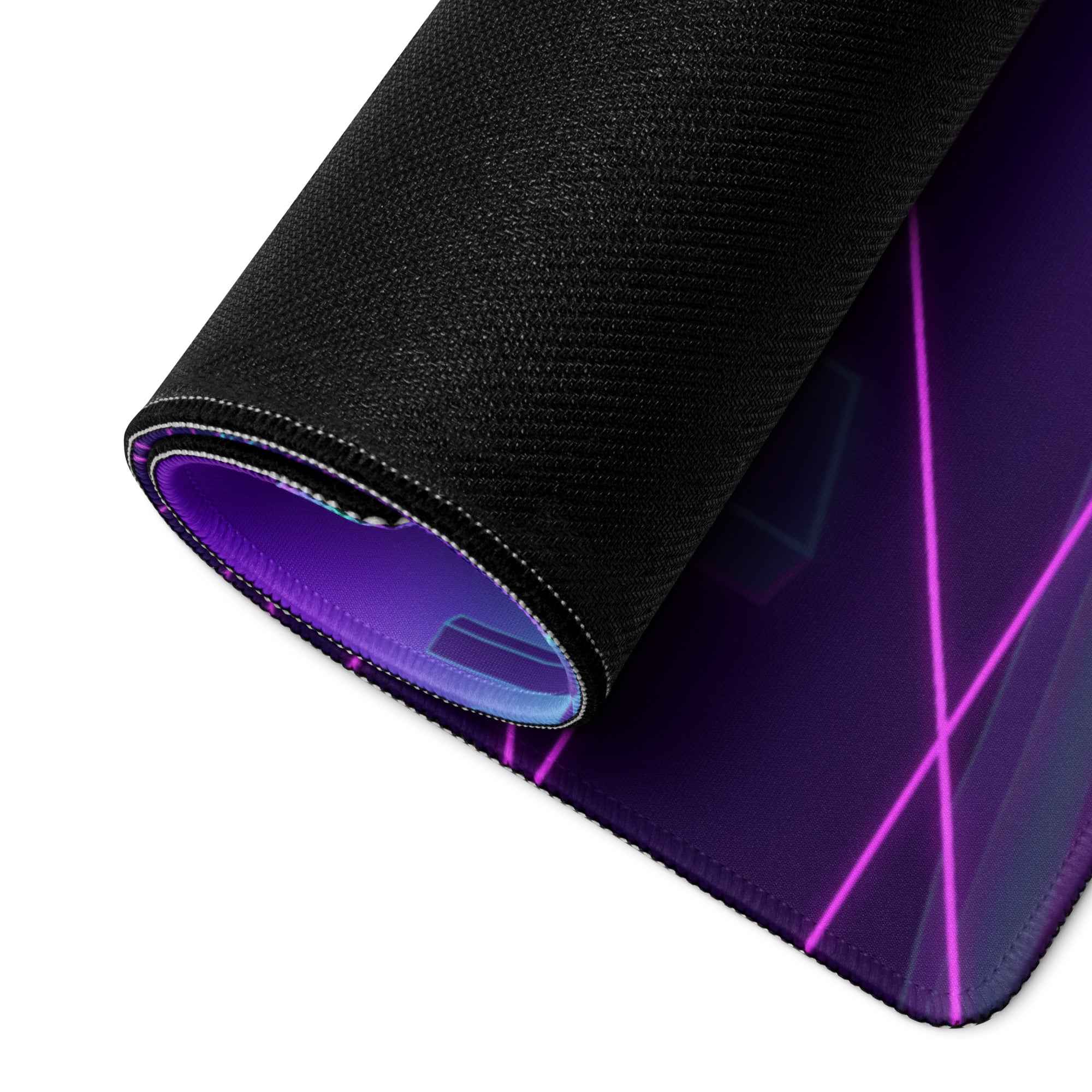 Koenigsegg Agera Inspired Red Vaporwave Gaming Mouse Pad – Neon Grid City Desk Mat, Retro Futuristic Synthwave Supercar Digital Artwork