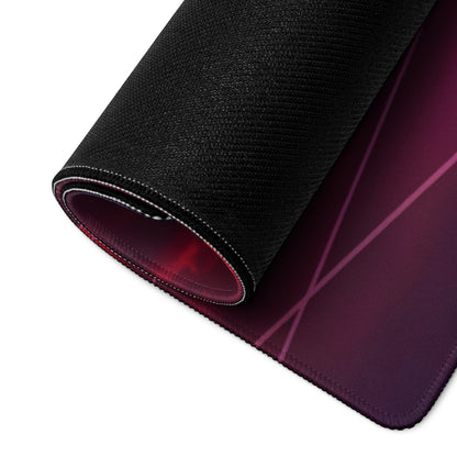 Genesis GMR-001 Inspired Teal Red Vaporwave Gaming Mouse Pad – Neon Grid Raceway Desk Mat, Futuristic Hypercar Digital Artwork