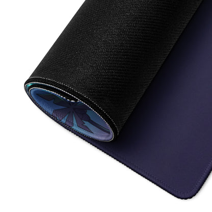 Koenigsegg Agera Inspired Red Cyan Vaporwave Gaming Mouse Pad – Neon Airport Runway Desk Mat, Retro Futuristic Hypercar Digital Artwork