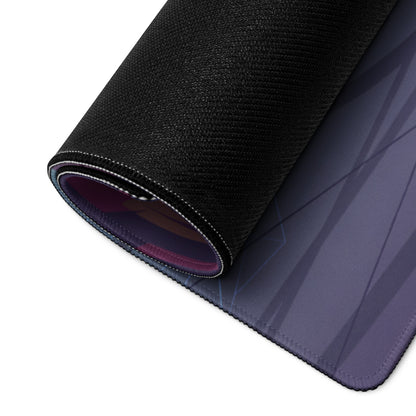 Lamborghini Huracán Performante Inspired Matte Black Vaporwave Gaming Mouse Pad – Neon Desert Crystal Desk Mat, Retro Futuristic Supercar Digital Art