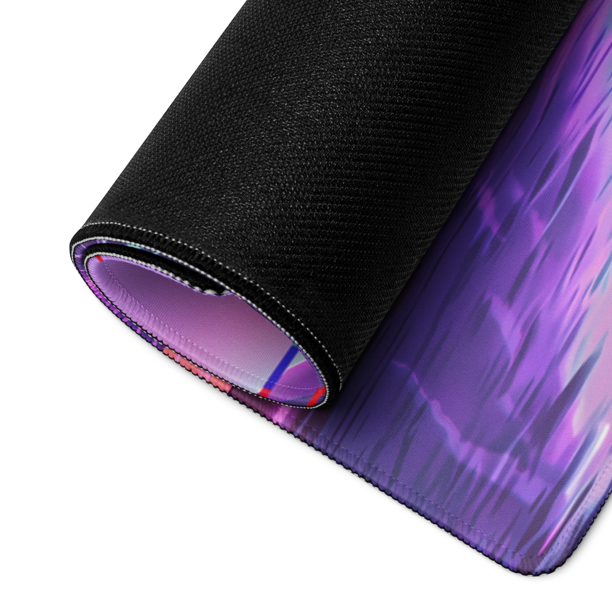 Porsche 911 GT3 Touring Inspired Forest Green Vaporwave Gaming Mouse Pad – Neon Sunset Mountain Desk Mat, Retro Futuristic Synthwave Sports Car Art