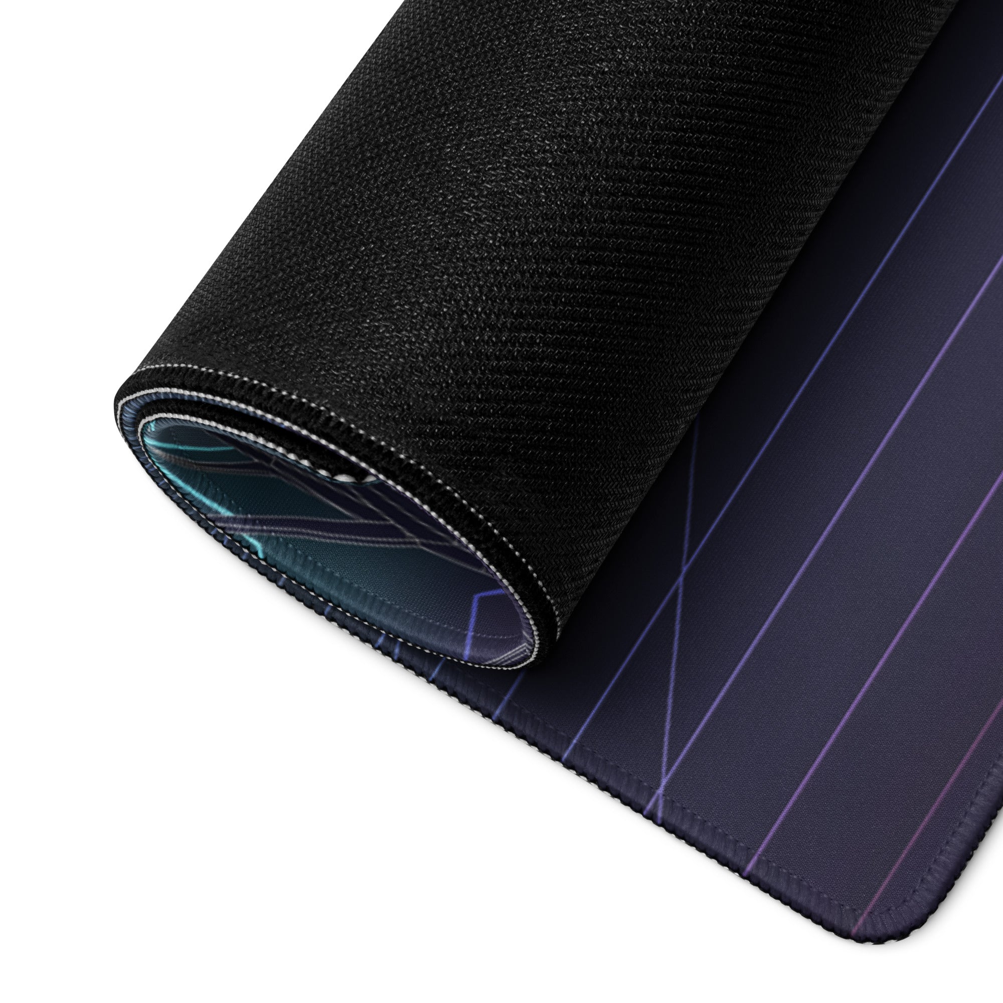 Mercedes-AMG GT Black Series Inspired Gray Vaporwave Gaming Mouse Pad – Neon Grid Forest Desk Mat, Retro Futuristic Supercar Sunset Digital Art