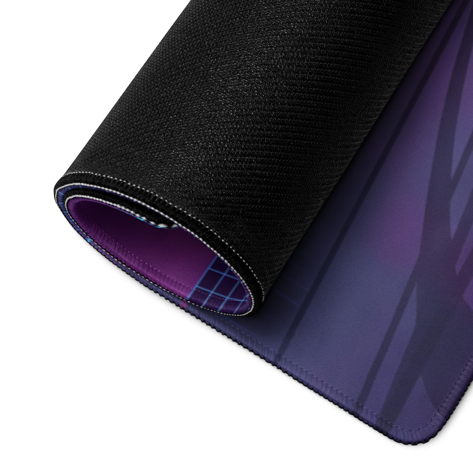 Ferrari 458 Italia Inspired Widebody Red Purple Vaporwave Gaming Mouse Pad – Neon Japanese Cyber City Desk Mat, Retro Futuristic Supercar Digital Art