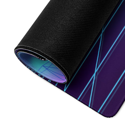 Red Bull RB17 Inspired Blue Purple Vaporwave Gaming Mouse Pad – Neon Cyber Grid Desk Mat, Retro Futuristic Hypercar Digital Artwork