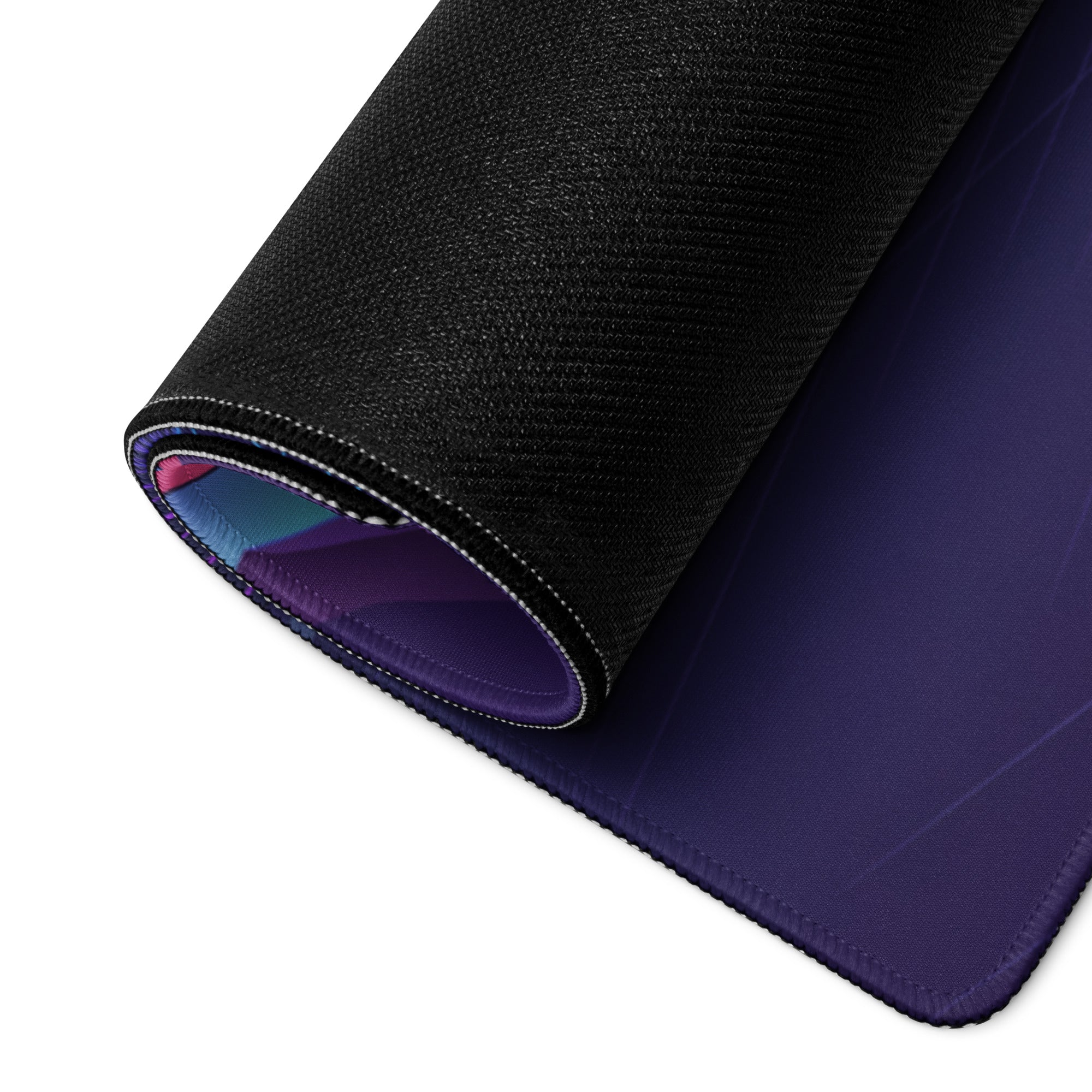 Nissan GT-R R35 Inspired Silver Purple Vaporwave Gaming Mouse Pad – Neon Mountain Highway Desk Mat, Retro Futuristic JDM Supercar Digital Artwork