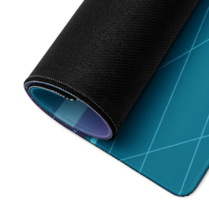 McLaren 720S Inspired Widebody Orange Blue Vaporwave Gaming Mouse Pad – Neon Cyber Grid Desk Mat, Retro Futuristic Supercar Digital Artwork