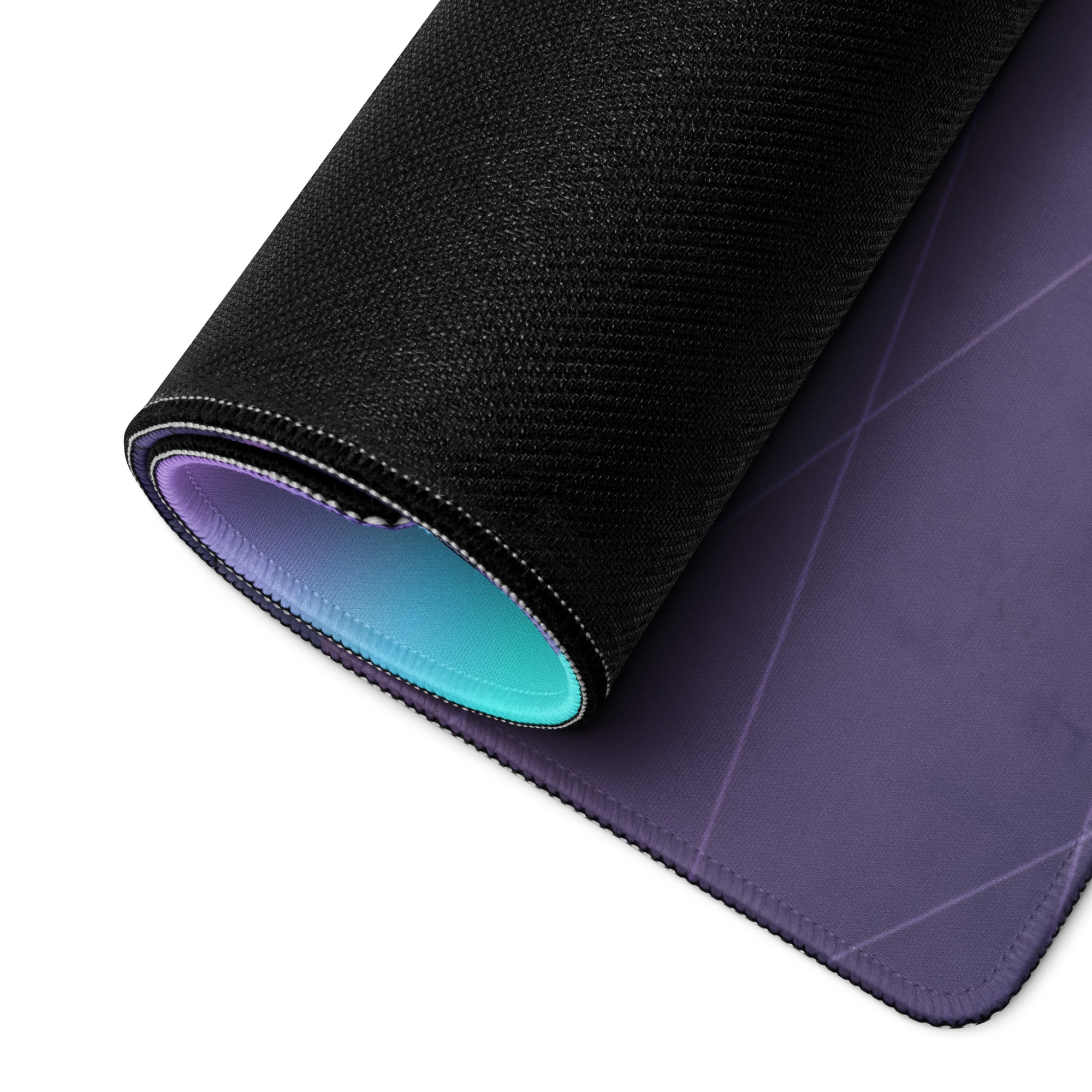 Nissan GT-R R35 Inspired Silver Purple Vaporwave Gaming Mouse Pad – Neon Mountain Road Desk Mat, Retro Futuristic JDM Supercar Digital Artwork
