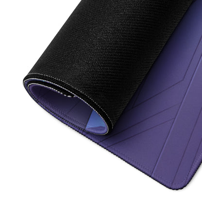 Lamborghini Aventador Inspired Gunmetal Purple Vaporwave Gaming Mouse Pad – Neon Futuristic City Desk Mat, Sleek Cyber Supercar Digital Art