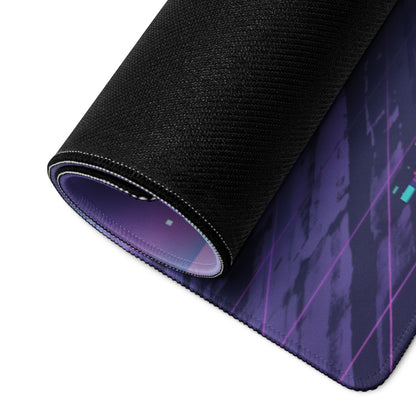 Czinger 21C Inspired Black Pink Vaporwave Gaming Mouse Pad – Neon City Sunset Desk Mat, Retro Futuristic Cyber Racing Digital Hypercar Art