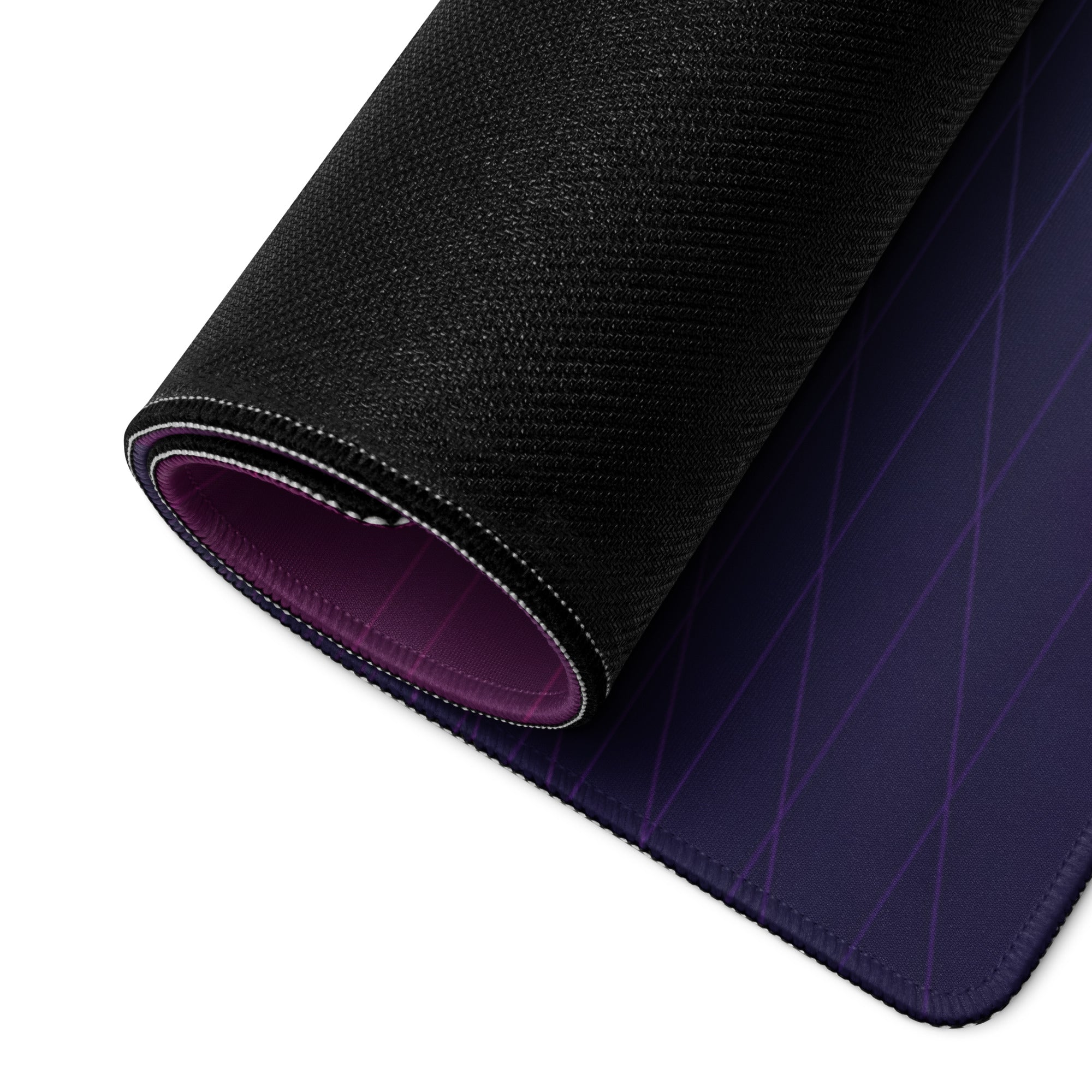 Triumph Speed Triple 1200 RR Inspired Silver Purple Vaporwave Gaming Mouse Pad – Neon Cyber City Desk Mat, Futuristic Synthwave Motorcycle Digital Art