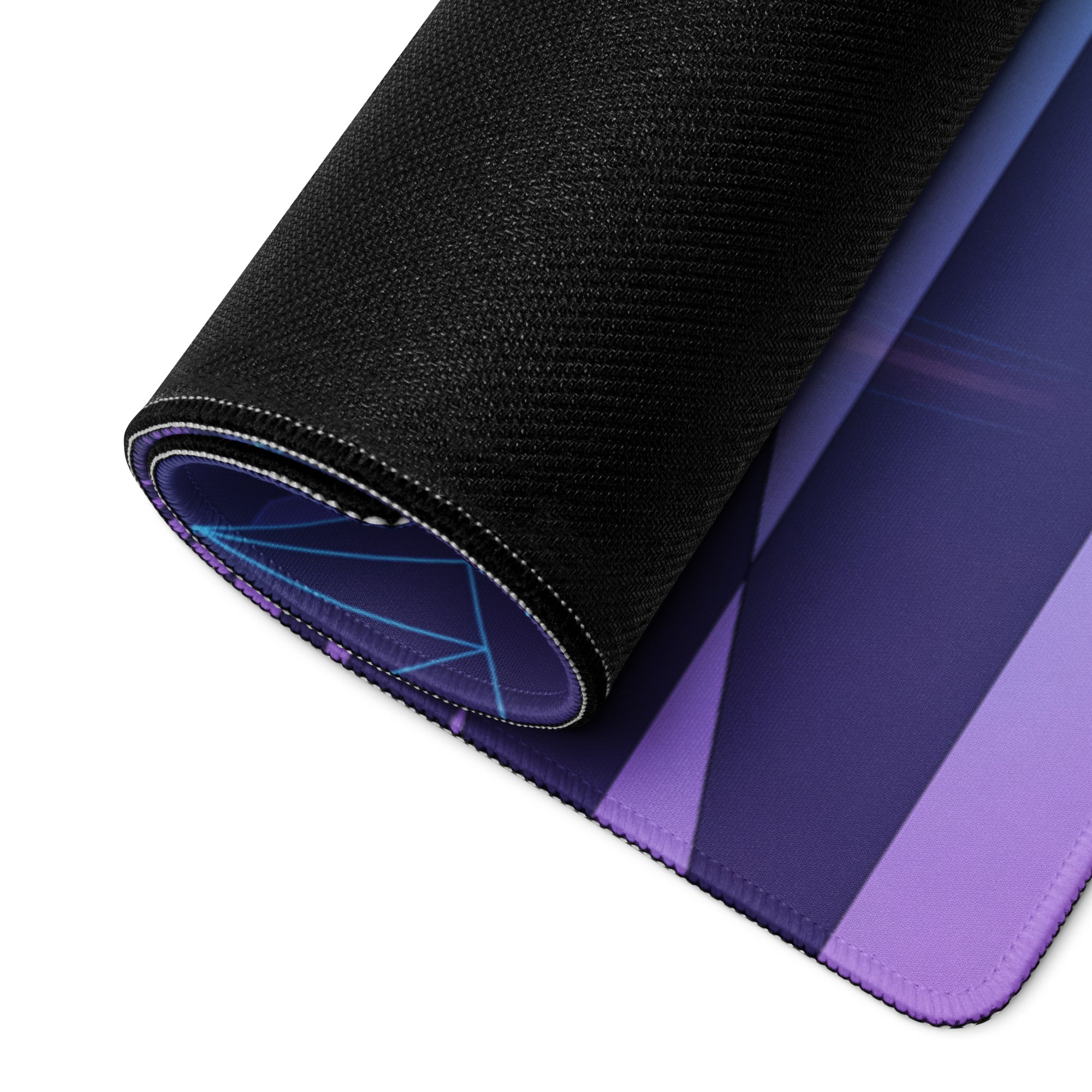 Aprilia RSV4 Xtrenta Inspired Purple Silver Vaporwave Gaming Mouse Pad – Neon Palm Sunset Desk Mat, Retro Futuristic Synthwave Superbike Digital Art
