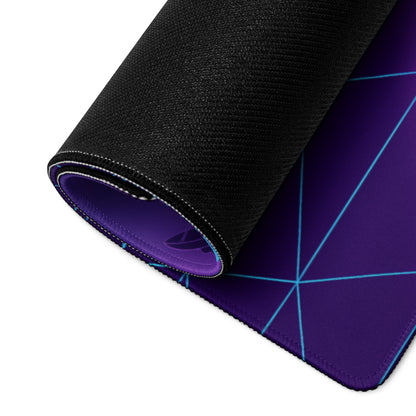 BMW M1000RR Inspired Purple Blue Vaporwave Gaming Mouse Pad – Neon Cyber City Desk Mat, Retro Futuristic Synthwave Motorcycle Digital Art