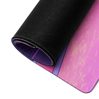 Ducati Panigale V4S Inspired Purple Pink Vaporwave Gaming Mouse Pad – Neon Pit Lane Desk Mat, Retro Futuristic Superbike Digital Art