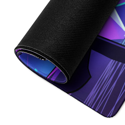 Vaporwave Neon Mouse Pad - Gaming Mouse Pad Neon Purple Blue Vaporwave Mood Nostalgic Futuristic Cyberpunk Desk Mat