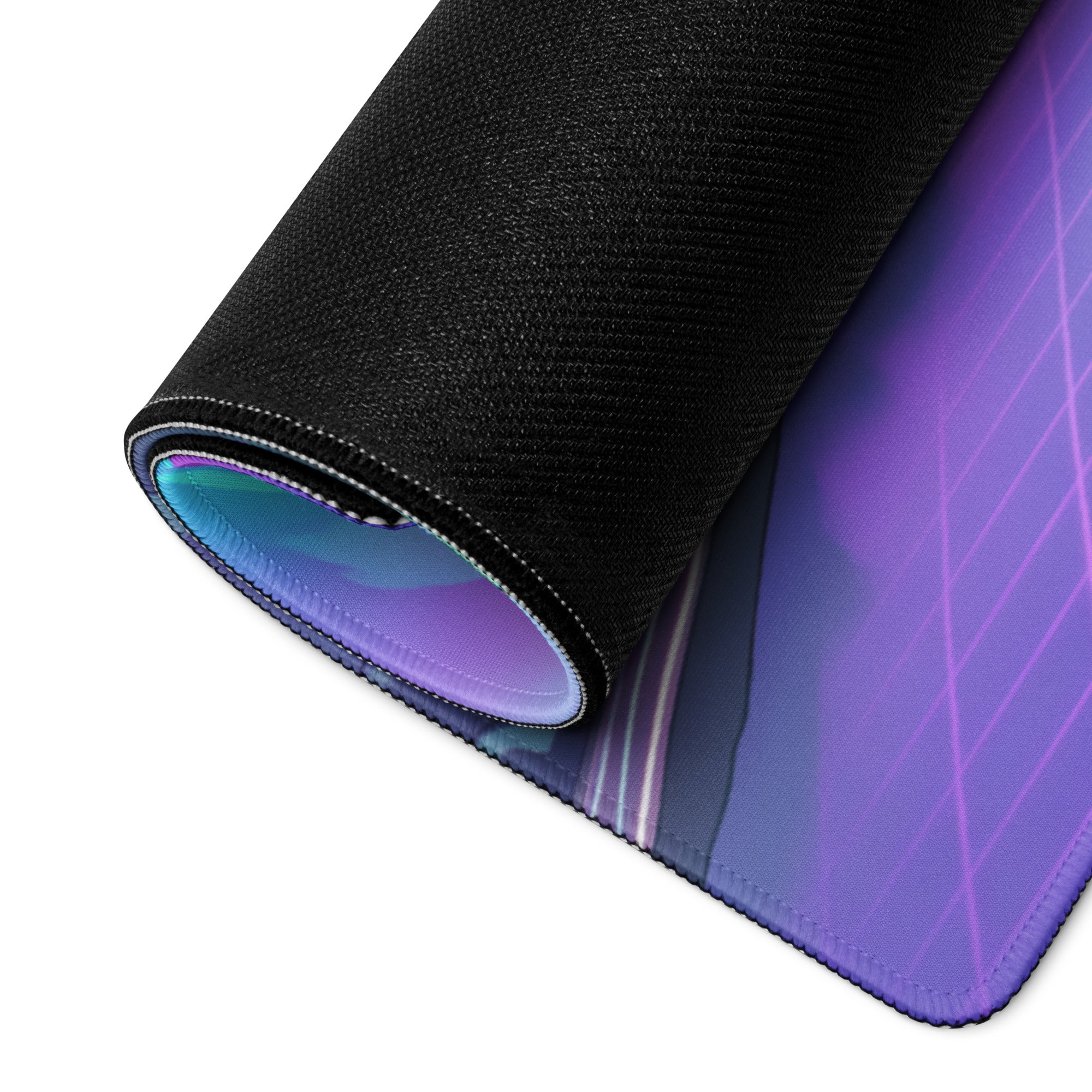 Vaporwave Mountain Mirage Mouse Pad - Vaporwave Mouse Pad Purple Pink Blue Gaming Retrofuturism Neon Mood Artwork