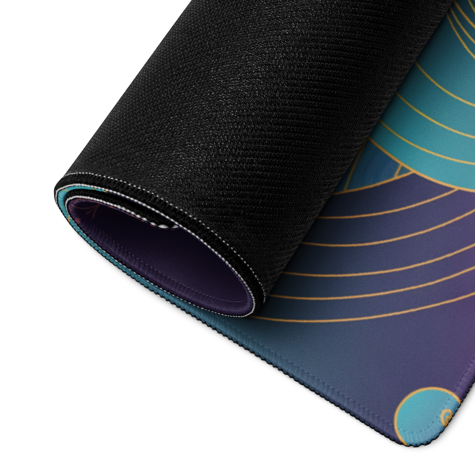Vaporwave Moonrise Mouse Pad - Mouse Pad Purple Pink Blue Gaming Vaporwave Dreamy Neon Mood Modern Desk Decor Digital