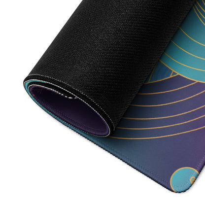 Vaporwave Moonrise Mouse Pad - Mouse Pad Purple Pink Blue Gaming Vaporwave Dreamy Neon Mood Modern Desk Decor Digital