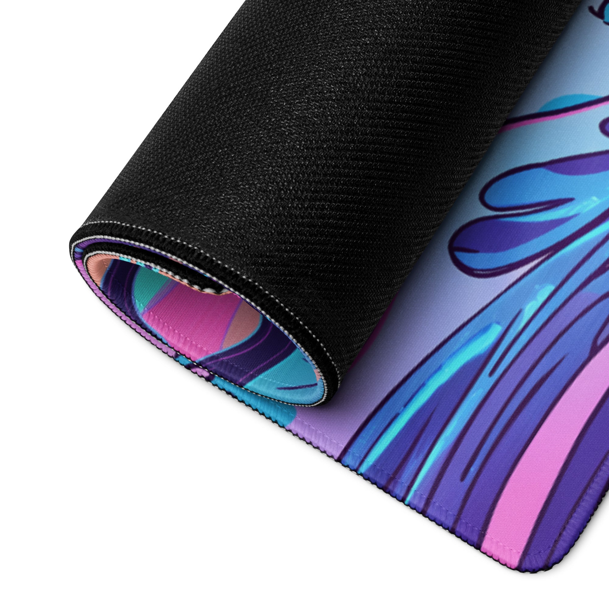 Vaporwave Pink Purple Teal Mouse Pad - Mouse Pad Pink Purple Teal Vaporwave Dreamy Mood Retro Futurism Digital Art